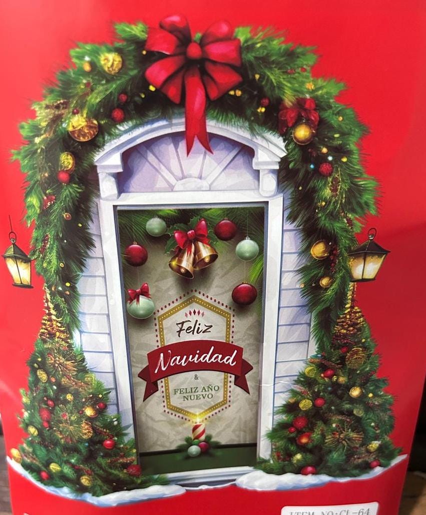 FORRO DE NAVIDAD PARA PUERTA
