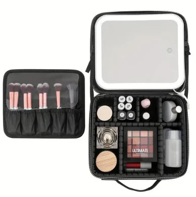 MALETA DE MAQUILLAJE CON LUZ LED