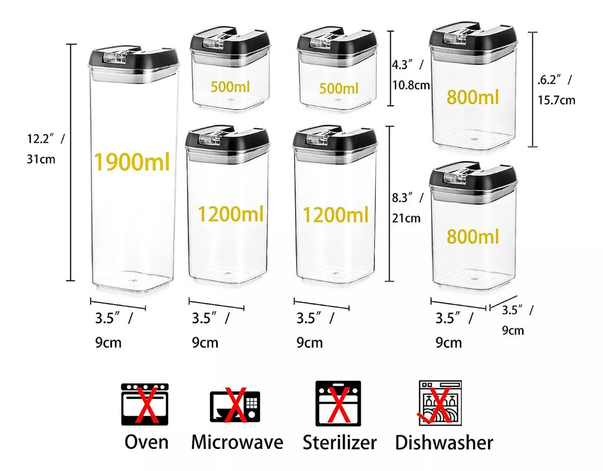 SET DE 7 CONTENEDORES