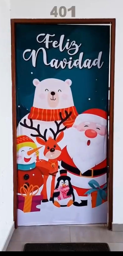 FORRO DE NAVIDAD PARA PUERTA