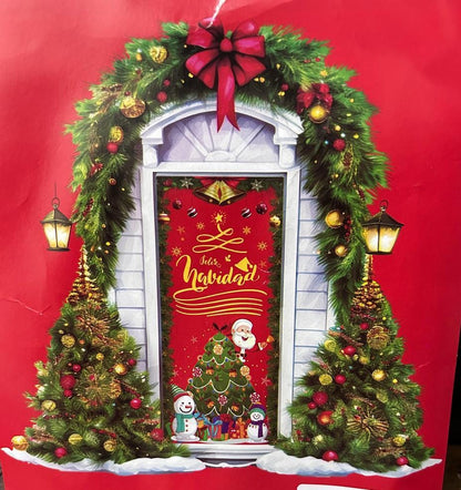 FORRO DE NAVIDAD PARA PUERTA