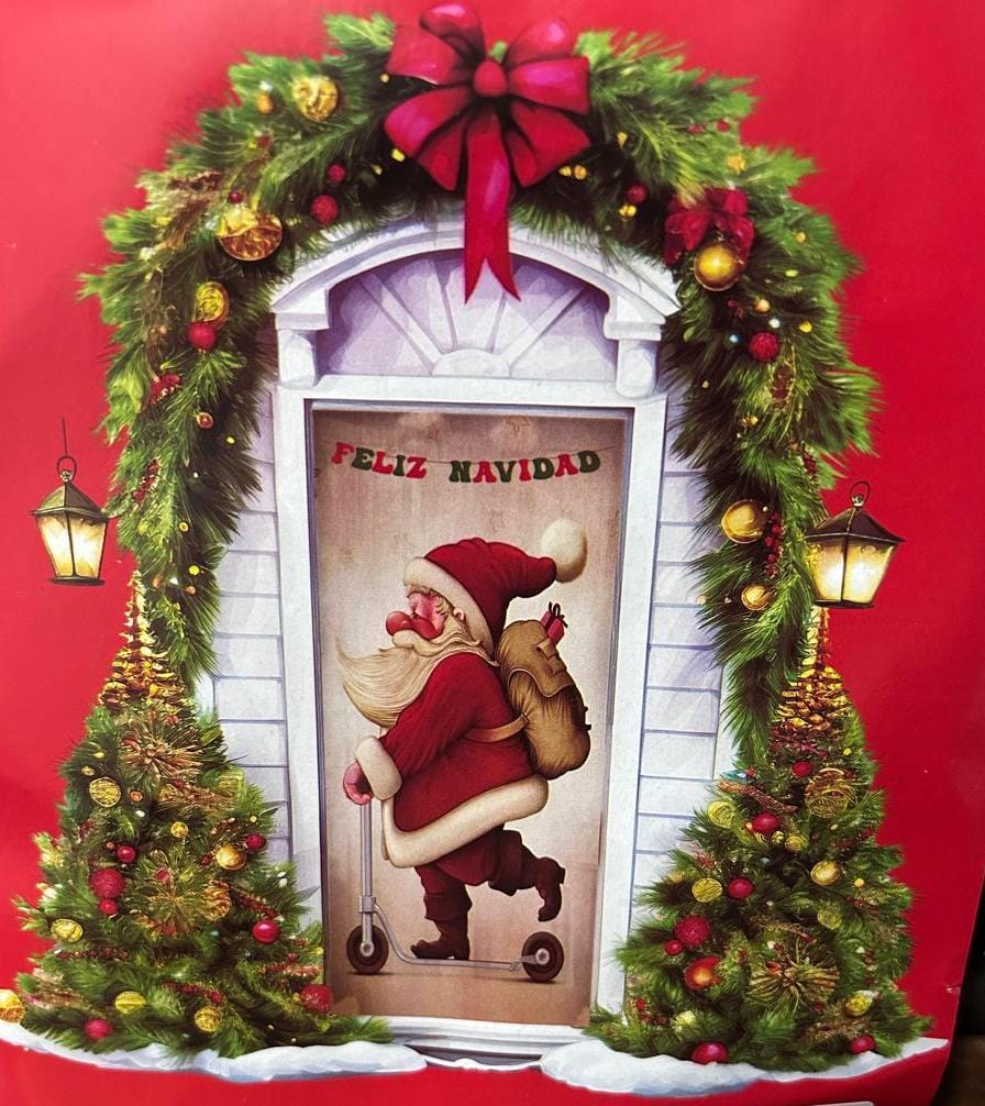 FORRO DE NAVIDAD PARA PUERTA