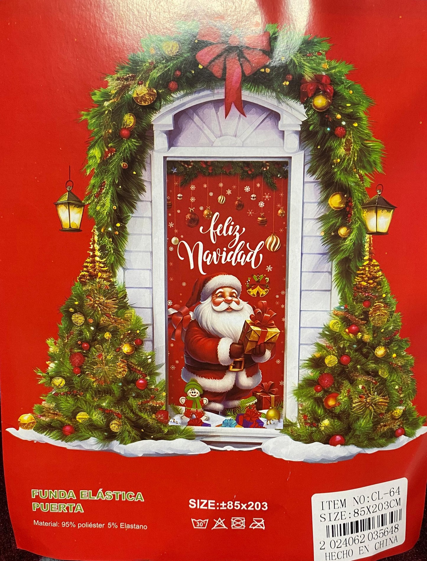 FORRO DE NAVIDAD PARA PUERTA