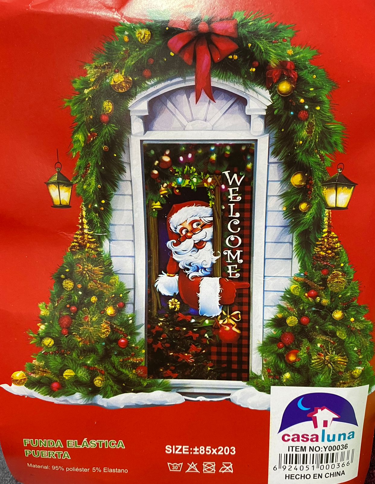 FORRO DE NAVIDAD PARA PUERTA