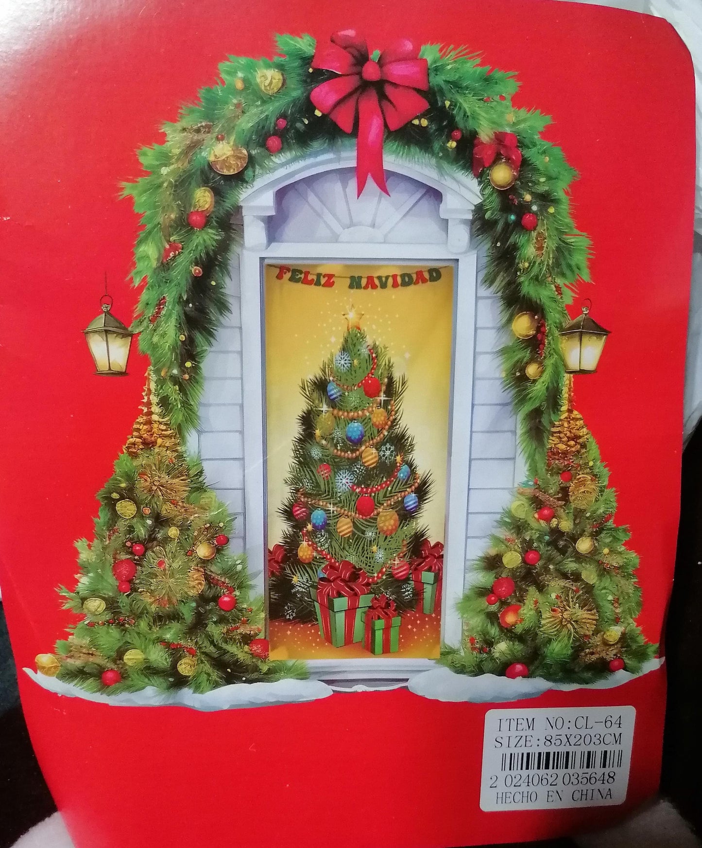 FORRO DE NAVIDAD PARA PUERTA