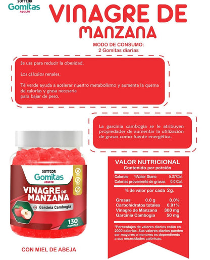 Gomitas de Vinagre de Manzana
